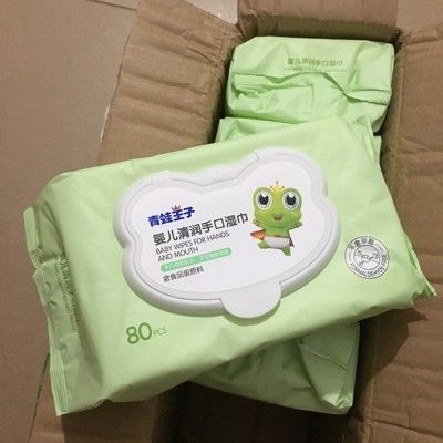 কার্টুন স্টাইল অর্গানিক সেনসিটিভ স্কিন বেবি ওয়েট ওয়াইপস কাস্টম প্যাকড 1 থেকে 100 পিসি