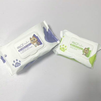ওয়েট টিস্যু 80 ঢাকনা দিয়ে নরম নন বোনা বেবি ওয়াইপস টানে