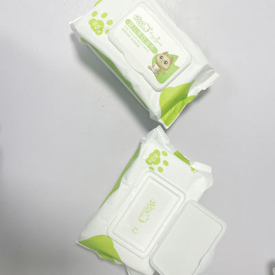 ওয়েট টিস্যু 80 ঢাকনা দিয়ে নরম নন বোনা বেবি ওয়াইপস টানে