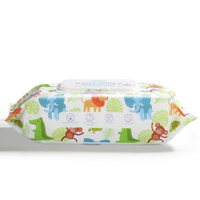 ওয়েট টিস্যু 80 কাউন্ট নরম অ বোনা শিশুর জন্য ঢাকনা দিয়ে মুছা