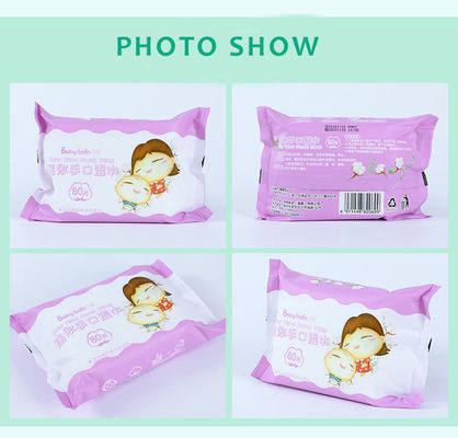 বিনামূল্যে নমুনা ভেজা মুছা কাস্টম জীবাণুনাশক পরিষ্কারের হাত এবং পৃষ্ঠ মোছা