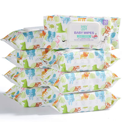 বেবি অর্গানিক আল্ট্রা সফটলি ডিসপোজেবল ওয়েট ওয়াইপস অ্যালকোহল ফ্রি কাস্টমাইজড OEM