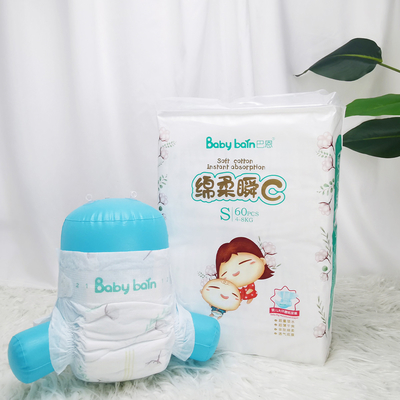 বিনামূল্যে নমুনা কাস্টম ডায়াপার শিশুর OEM নিষ্পত্তিযোগ্য শিশুর ডায়াপার শ্বাস নেওয়া যায়