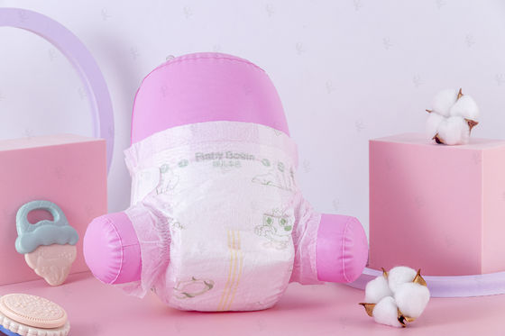 দিন বা রাতের শিশুর শুকনো ডায়াপারের জন্য পাইকারি মানের শিশুর পণ্য অতি শোষক