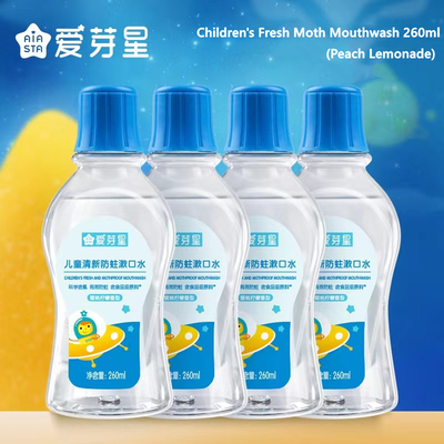 মুখ পরিষ্কার এবং তাজা শ্বাস 260ml ওরাল কেয়ার মাউথওয়াশ চিলড্রেন পীচ লেবুর স্বাদ