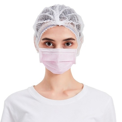 OEM Earloop ডিসপোজেবল ফেস মাস্ক Nonwoven প্লাস্টিক আবৃত অ্যালুমিনিয়াম