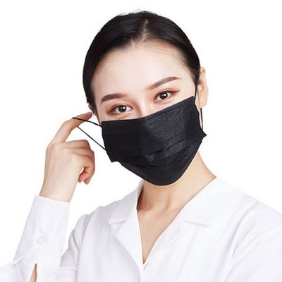 OEM Earloop ডিসপোজেবল ফেস মাস্ক Nonwoven প্লাস্টিক আবৃত অ্যালুমিনিয়াম